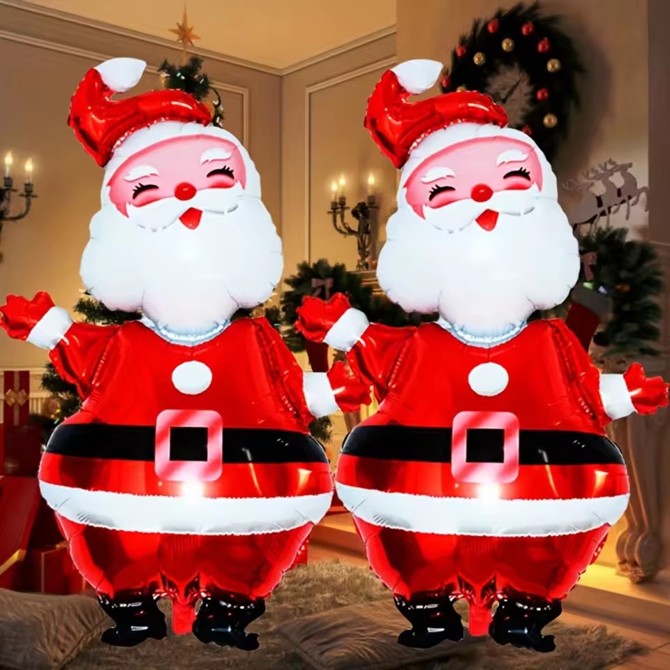 Confetti Balloon Set - 2 Pieces 119cm Giant Santa Claus