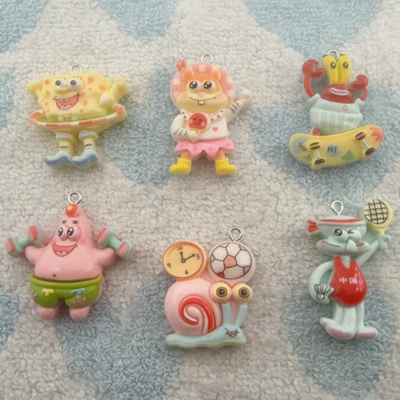 Wedding Yes - 10pcs cartoon resin pendant, DIY jewelry