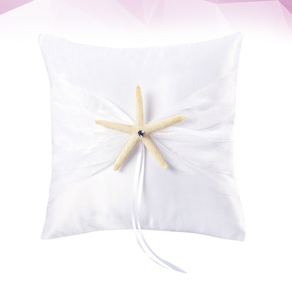 Ring Bearer Pillow - Romantic Sea Star Wedding Ring Pillow