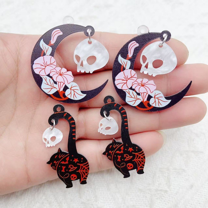 10pcs Halloween Acrylic Ghost  - đánh giá và giá Wedding Yes