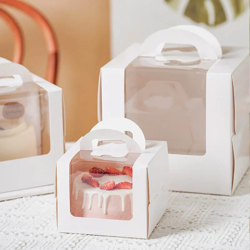 10pcs White Cake Box with Hand - đánh giá và giá Wedding Supply.Box