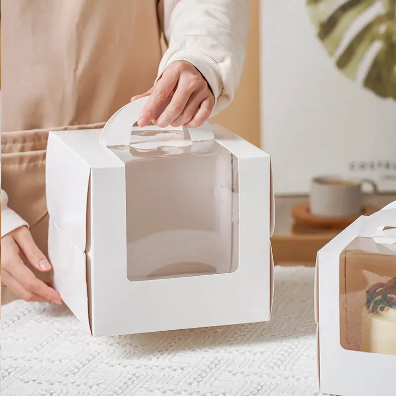 10pcs White Cake Box with Hand - đánh giá và giá Wedding Supply.Box