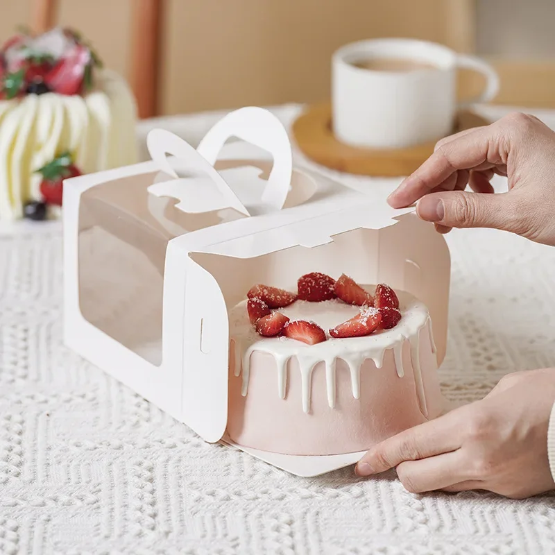 10pcs White Cake Box with Hand - đánh giá và giá Wedding Supply.Box