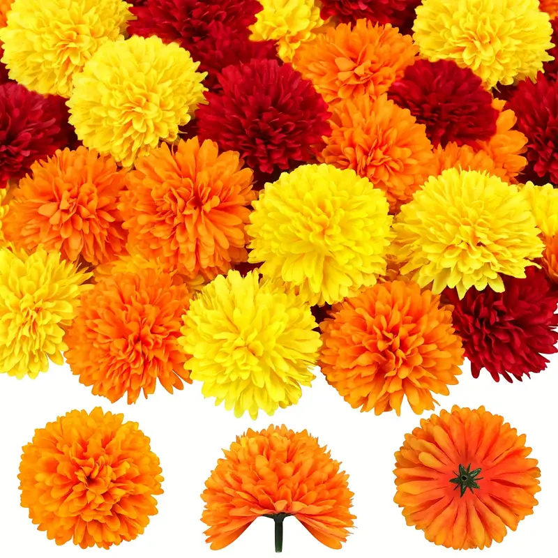 Artificial Carnation Marigold  - đánh giá và giá Indian Wedding Decor Supply
