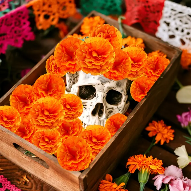 Artificial Carnation Marigold  - đánh giá và giá Indian Wedding Decor Supply