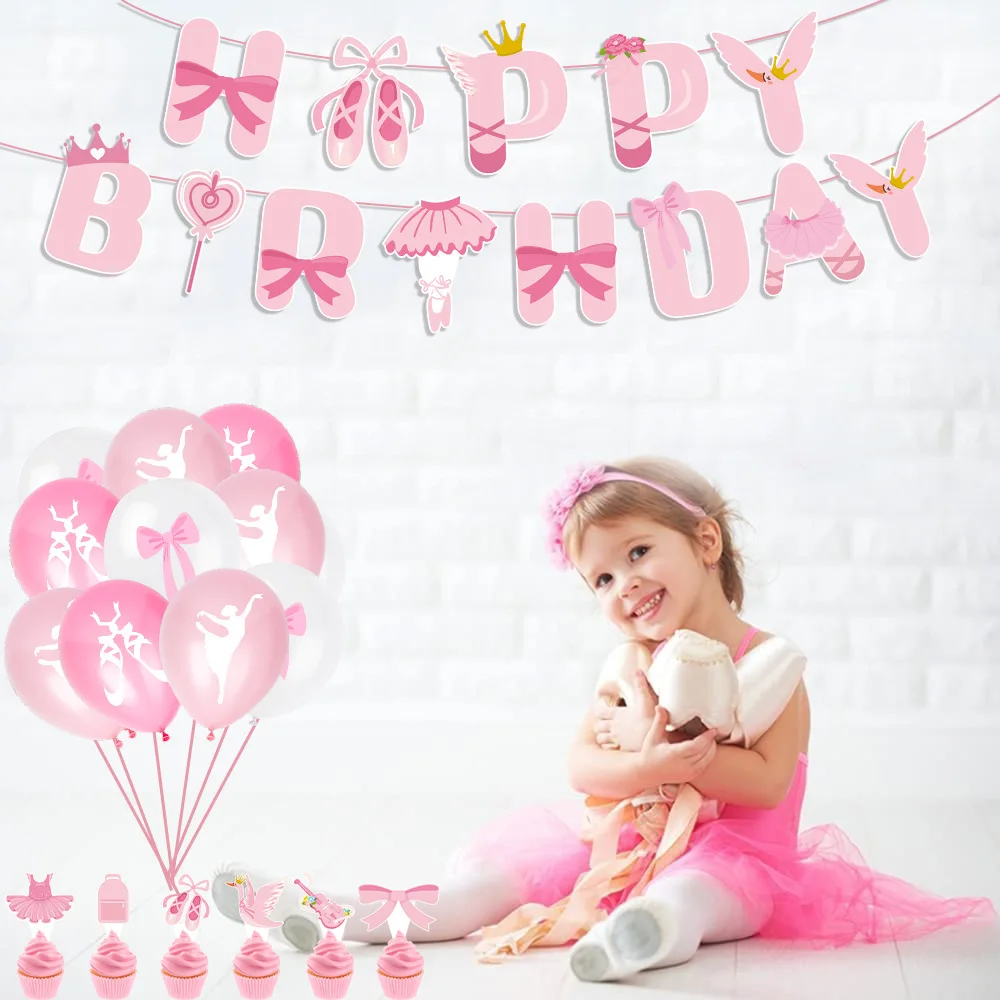 Pink Ballerina Ballet girl Hap - đánh giá và giá Confetti Balloon Set