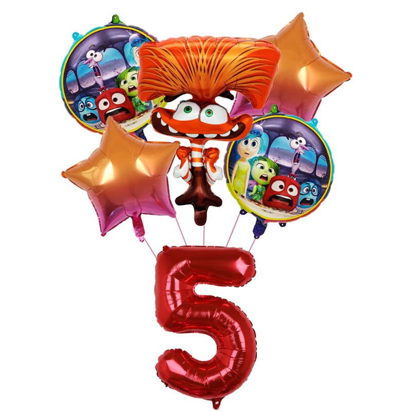 6pcs New Inside Out2 Balloons  - đánh giá và giá Confetti Balloon Set