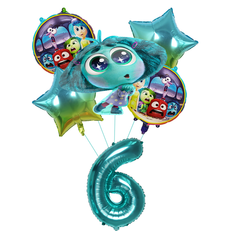 6pcs New Inside Out2 Balloons  - đánh giá và giá Confetti Balloon Set