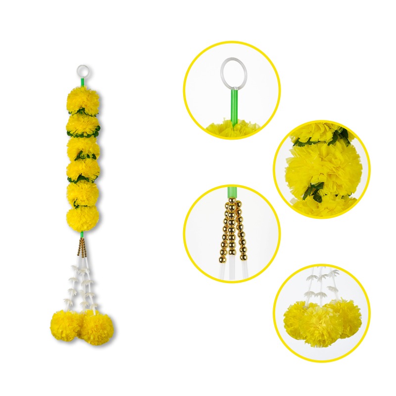 Marigold Flower String Lights  - đánh giá và giá Indian Wedding Decor Supply