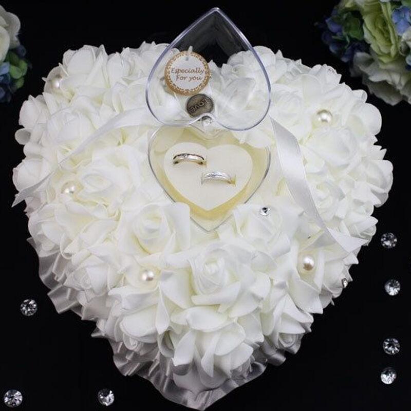Lễ Cưới Ngà Satin Pha Lê Người - đánh giá và giá Ring Bearer Pillow