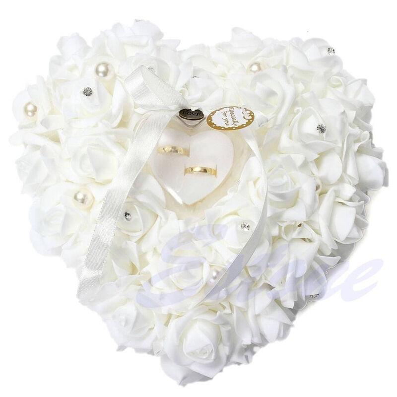 Lễ Cưới Ngà Satin Pha Lê Người - đánh giá và giá Ring Bearer Pillow